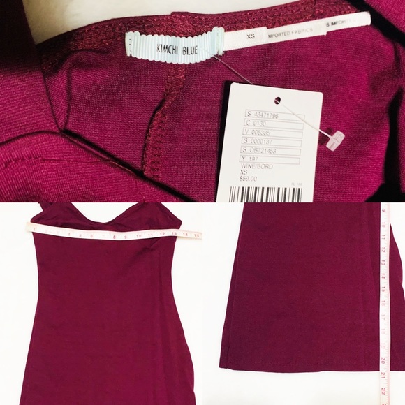 NWT URBAN OUTFITTERS KIMCHI BLUE BODYCON DRESS - Picture 7 of 8